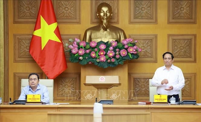 Thủ tướng Chính phủ và Chủ tịch Quốc hội đồng chủ trì họp chuẩn bị nội dung cho Kỳ họp thứ 10, Quốc hội khóa XV